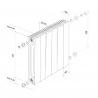 Радиатор Royal Thermo PianoForte 500 Bianco Traffico - 8 секц. Превью - Изображение 97635