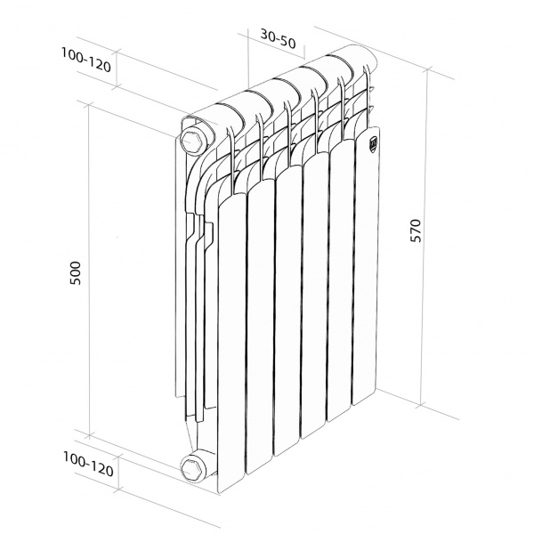 Радиатор Royal Thermo Revolution 500 2.0 - 4 секц. Галерея - Изображение 104871