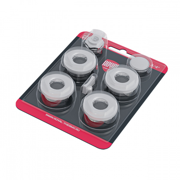 Комплект монтажный Royal Thermo 1”х 1/2" белый Галерея - Изображение 180401