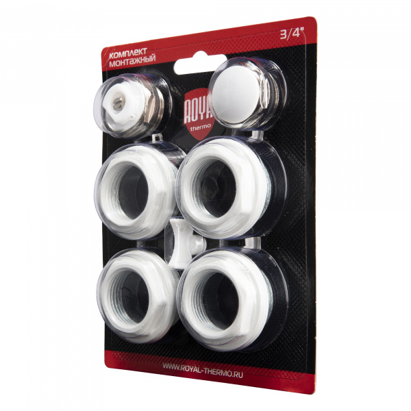 Комплект монтажный Royal Thermo 1”х 3/4" белый Галерея - Изображение 180464