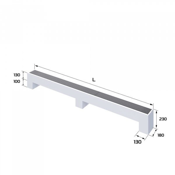 Конвектор напольный Royal Thermo STEP-130/180/2300-2-N-WT-LG-NA Галерея - Изображение 180997