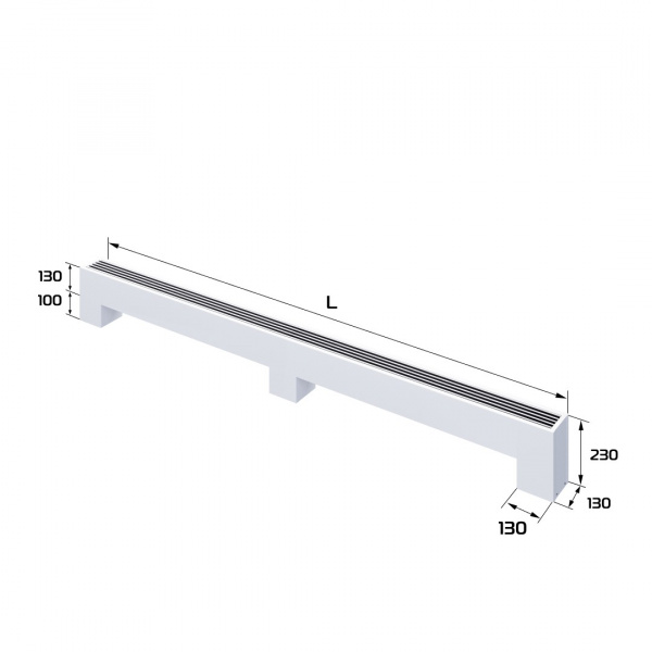 Конвектор напольный Royal Thermo STEP-130/130/2300-2-N-WT-LG-NA Галерея - Изображение 181010