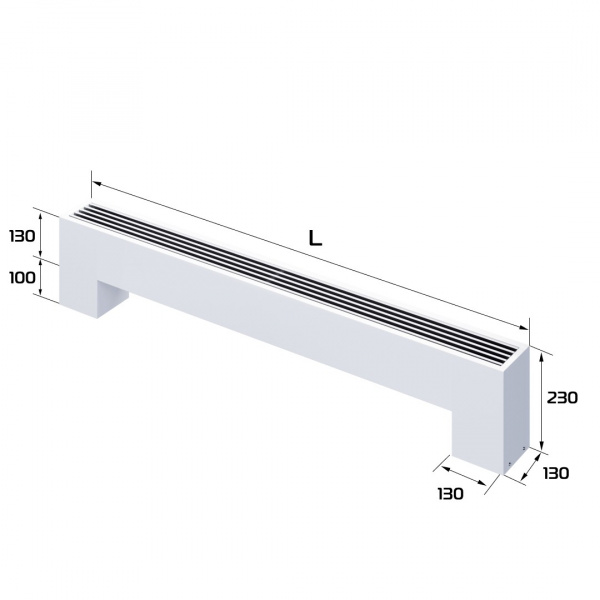 Конвектор напольный Royal Thermo STEP-130/130/1300-2-N-WT-LG-NA Галерея - Изображение 181150