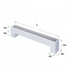 Конвектор напольный Royal Thermo STEP-130/180/1500-2-N-WT-LG-NA Превью - Изображение 181283