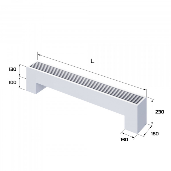 Конвектор напольный Royal Thermo STEP-130/180/1400-2-N-WT-LG-NA Галерея - Изображение 182362