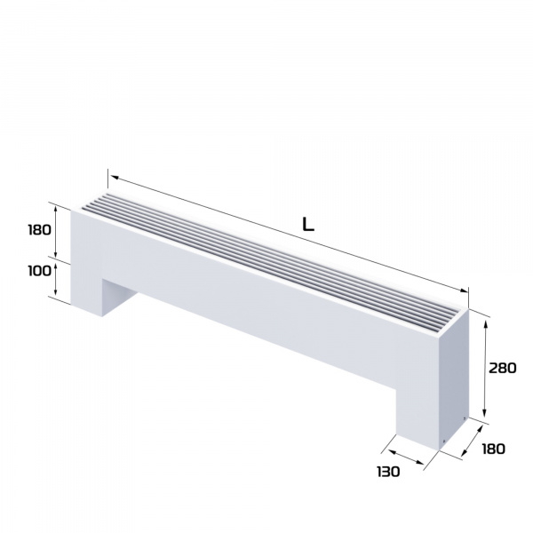 Конвектор напольный Royal Thermo STEP-180/180/1100-3-N-WT-LG-NA Галерея - Изображение 182387