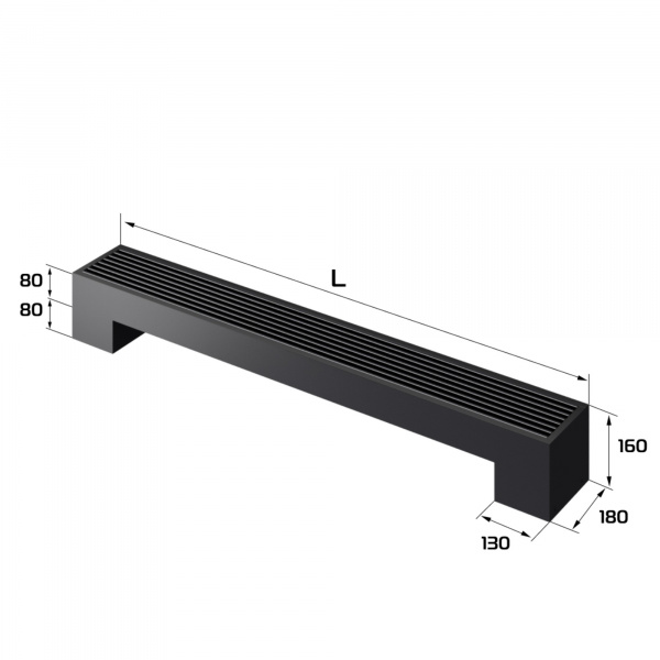 Конвектор напольный Royal Thermo STEP-80/180/1100-1-N-BL-LG-BL Галерея - Изображение 182524