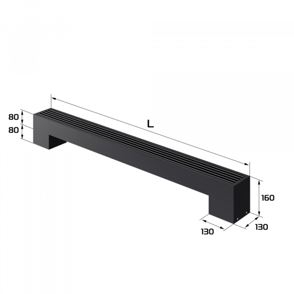 Конвектор напольный Royal Thermo STEP-80/130/900-1-N-BL-LG-BL Галерея - Изображение 182596