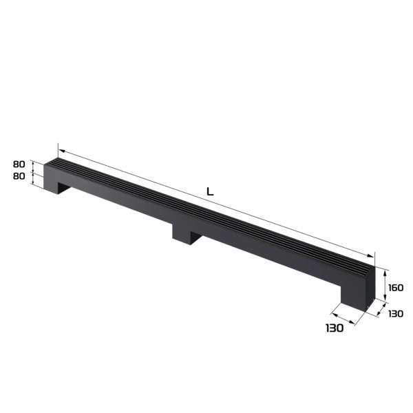 Конвектор напольный Royal Thermo STEP-80/130/2600-1-N-BL-LG-BL Галерея - Изображение 182731