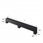 Конвектор напольный Royal Thermo STEP-180/180/2100-3-N-BL-LG-BL Превью - Изображение 182779