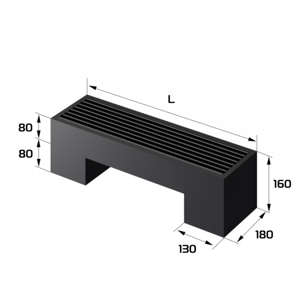 Конвектор напольный Royal Thermo STEP-80/180/600-1-N-BL-LG-BL Галерея - Изображение 183293