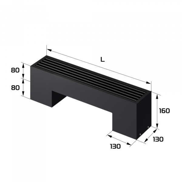 Конвектор напольный Royal Thermo STEP-80/130/500-1-N-BL-LG-BL Галерея - Изображение 183426