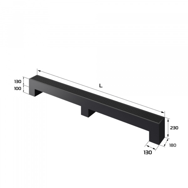 Конвектор напольный Royal Thermo STEP-130/180/2600-2-N-BL-LG-BL Галерея - Изображение 183692
