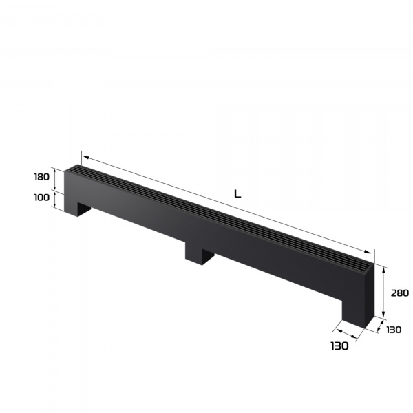 Конвектор напольный Royal Thermo STEP-180/130/2800-3-N-BL-LG-BL Галерея - Изображение 183854
