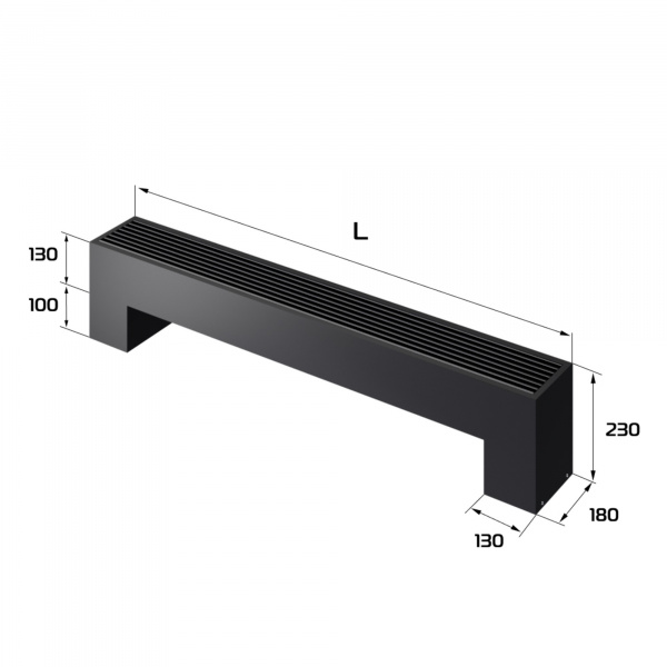Конвектор напольный Royal Thermo STEP-130/180/1000-2-N-BL-LG-BL Галерея - Изображение 183889