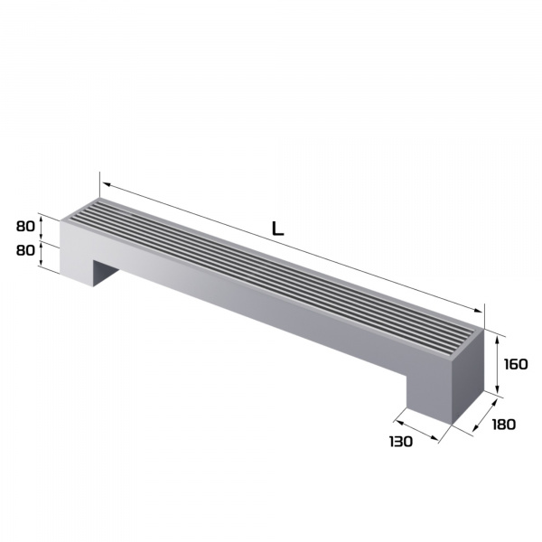 Конвектор напольный Royal Thermo STEP-80/180/1100-1-N-SS-LG-NA Галерея - Изображение 184439