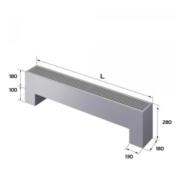 Конвектор напольный Royal Thermo STEP-180/180/1400-3-N-SS-LG-NA Галерея - Изображение 184823