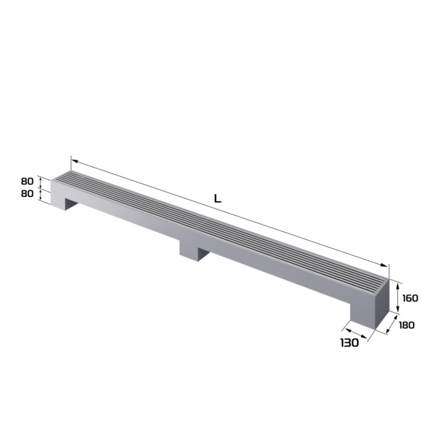 Конвектор напольный Royal Thermo STEP-80/180/2300-1-N-SS-LG-NA Галерея - Изображение 185207