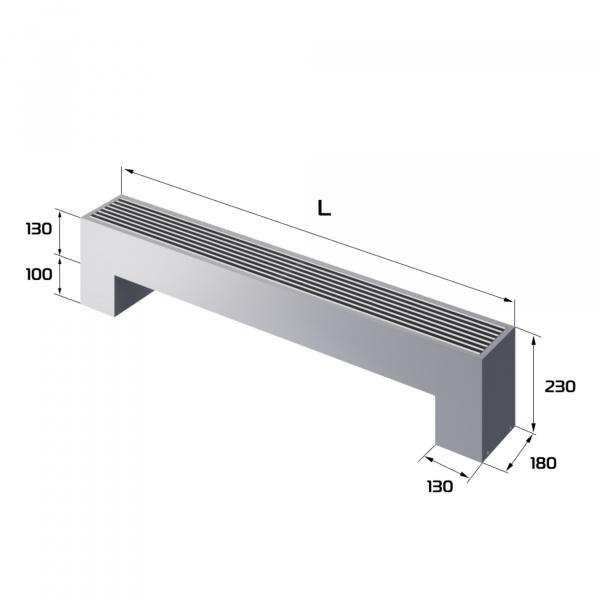Конвектор напольный Royal Thermo STEP-130/180/1400-2-N-SS-LG-NA Галерея - Изображение 185351