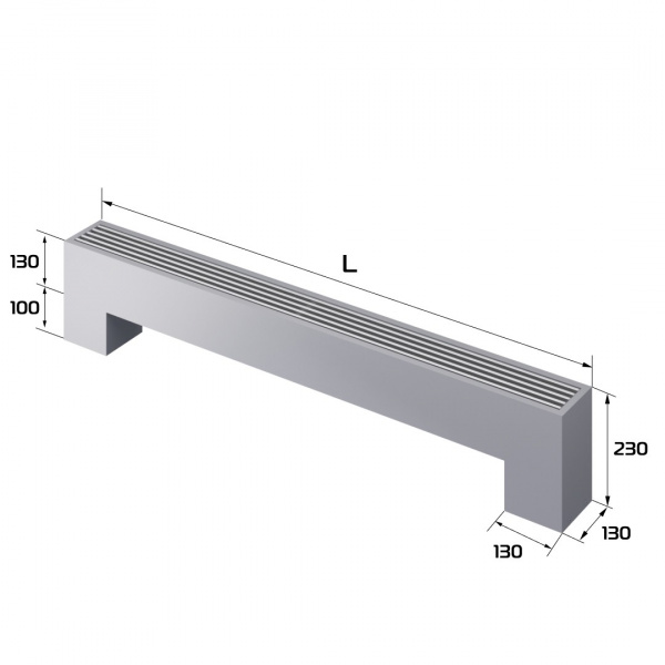 Конвектор напольный Royal Thermo STEP-130/130/1300-2-N-SS-LG-NA Галерея - Изображение 185472