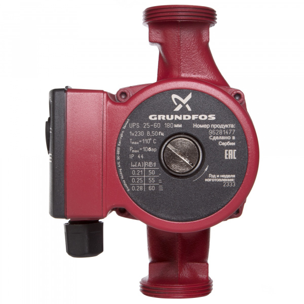 Насос циркуляционный Grundfos UPS 25-60 с гайками Галерея - Изображение 63243