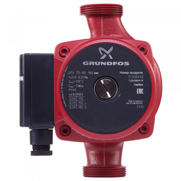 Насос циркуляционный Grundfos UPS 25-80 с гайками Галерея - Изображение 63663