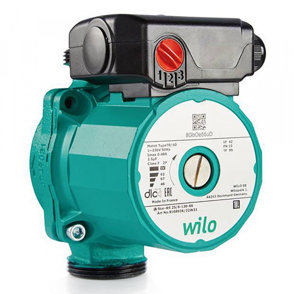 Насос циркуляционный WILO Star-RS 25/6-130 (гайки- адаптеры на 180) Галерея - Изображение 64329