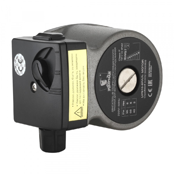 Насос PUMPMAN циркуляционный котл.(двиг. в сб.) UPS15-6PA/A(Pmax-95Вт,Hmax-6м,Qmax-38л/мин,без улит) Галерея - Изображение 66417